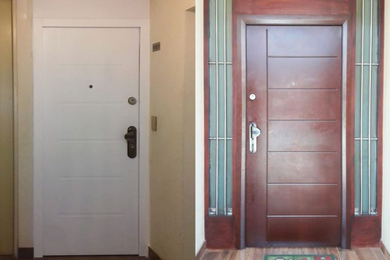puerta contraplacada de acero